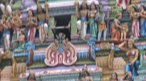 Hindu temple Stock Footage
