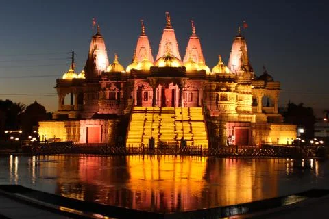 Hindu Temple front view Foto stock