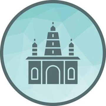 Hindu Temple icon vector image. Stock-Illustration