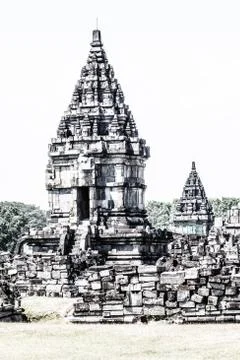 Hindu temple prambanan. indonesia, java, yogyakarta Stock Photos