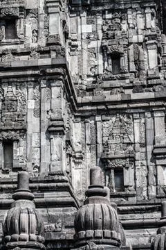 Hindu temple prambanan. indonesia, java, yogyakarta Stock Photos