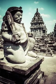 Hindu temple prambanan. indonesia, java, yogyakarta Stock Photos