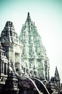 Hindu temple prambanan. indonesia, java, yogyakarta 스톡 사진
