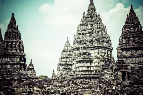 Hindu temple prambanan. indonesia, java, yogyakarta 스톡 사진