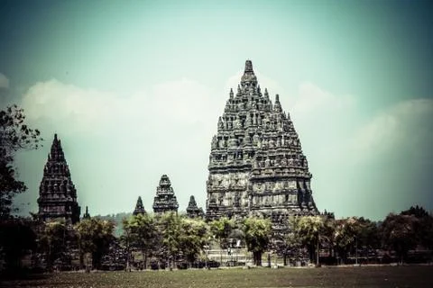 Hindu temple prambanan. indonesia, java, yogyakarta 스톡 사진