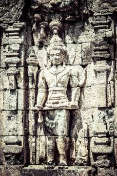 Hindu temple prambanan. indonesia, java, yogyakarta Stock Photos