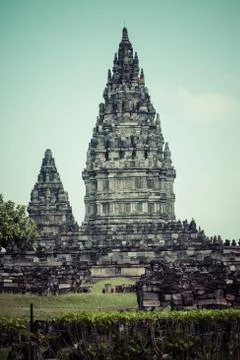 Hindu temple prambanan. indonesia, java, yogyakarta Stock Photos