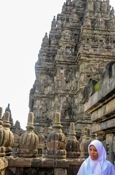 Hindu temple of Prambanan on the island of Java, Indonesia Fotos de archivo