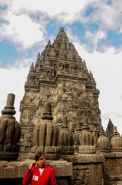 Hindu temple of Prambanan on the island of Java, Indonesia Fotos de archivo