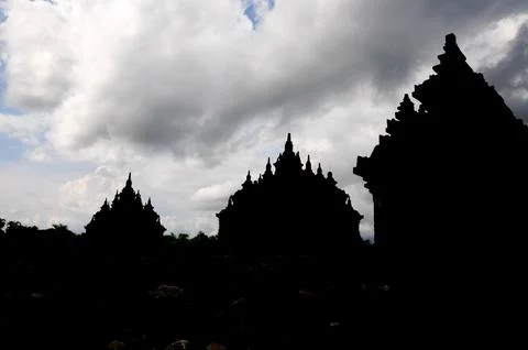 Hindu temple of Prambanan on the island of Java, Indonesia Fotos de archivo