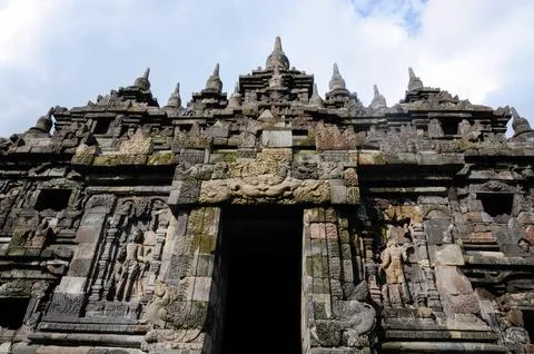 Hindu temple of Prambanan on the island of Java, Indonesia Fotos de archivo