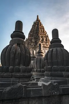 Hindu temple of Prambanan, Java, Indonesia Foto stock