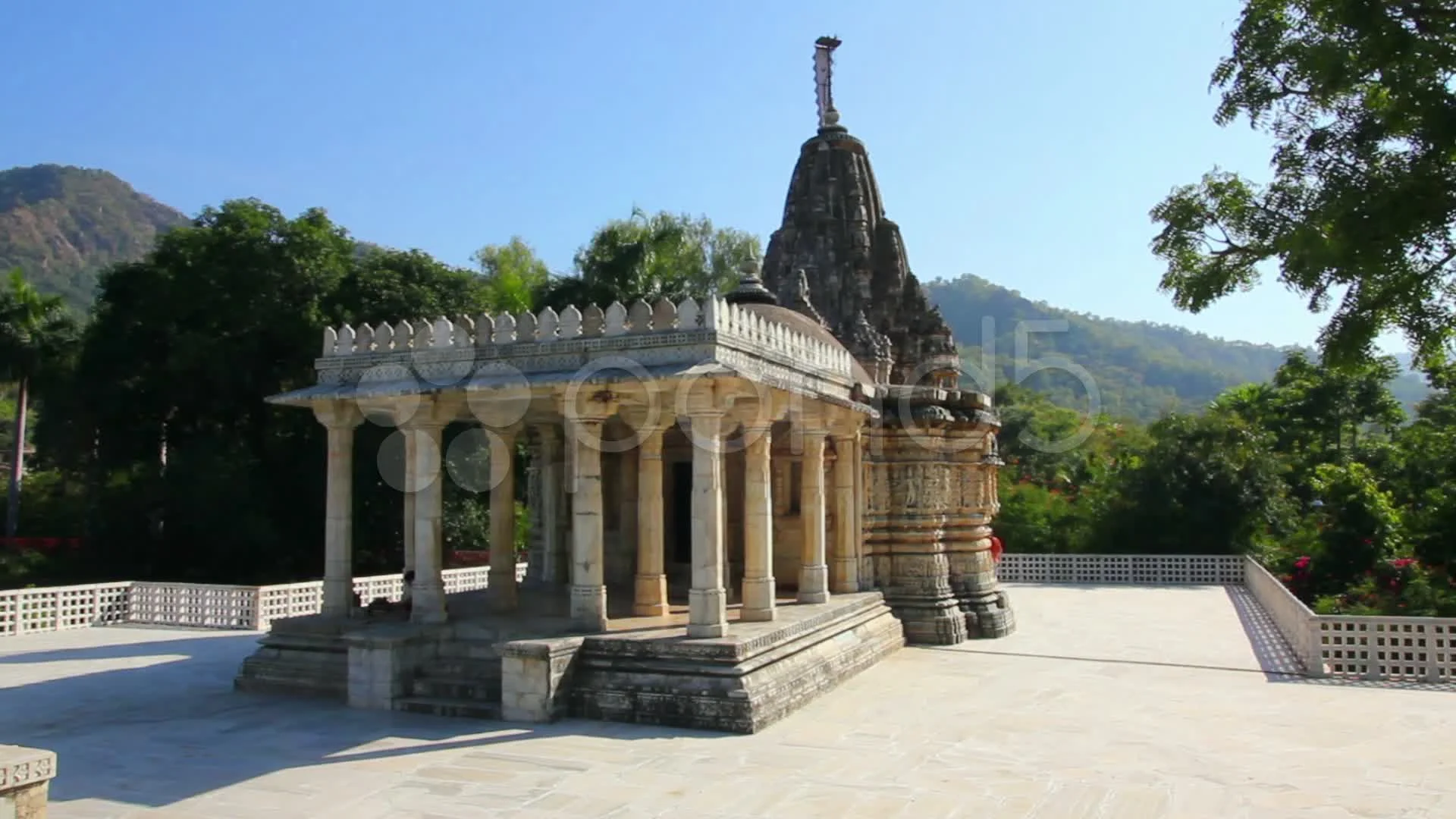 hindu temple ranakpur in rajasthan india | Stock Video | Pond5