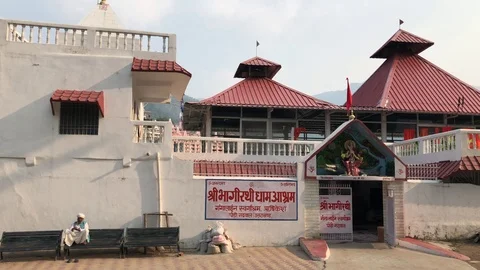 Hindu Temple in Rishikesh Vídeos de archivo 120269948