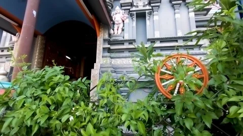 Hindu temple in the Seychelles. Video stock 101632543