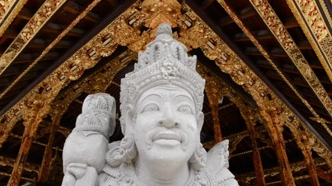 Hindu temple statue Stock Footage 95184284