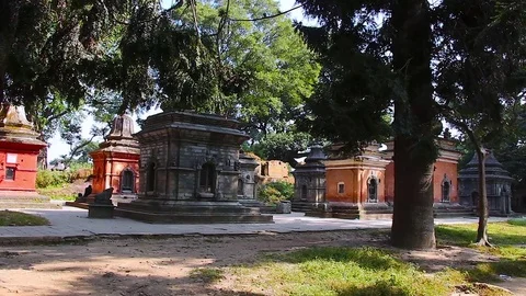 Hindu temple surrounding Stock Footage 71536669