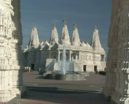 Hindu Temple Tilt Stock Footage 283371