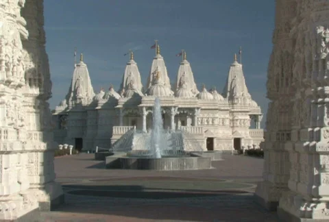 Hindu Temple Tilt Stock Footage 283968