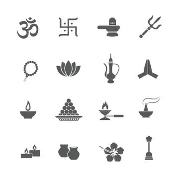 Hindu vector icon Stock Illustration