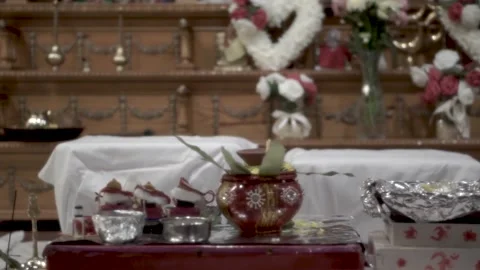 Hindu Wedding Altar Stock Footage 144785349