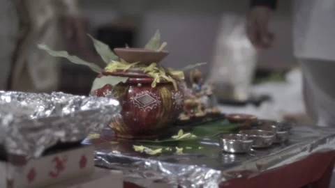 Hindu Wedding Alter Stock Footage 144785391