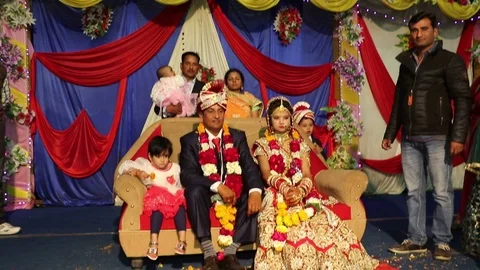 Hindu wedding ceremony 库存影片 87102199