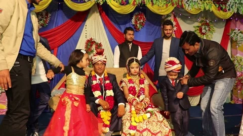 Hindu wedding ceremony 库存影片 87102219