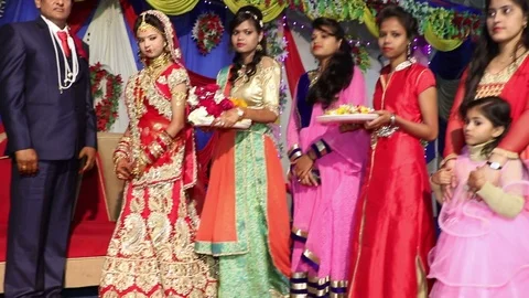 Hindu wedding ceremony 库存影片 87102293