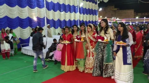 Hindu wedding ceremony Stock Footage 87102339