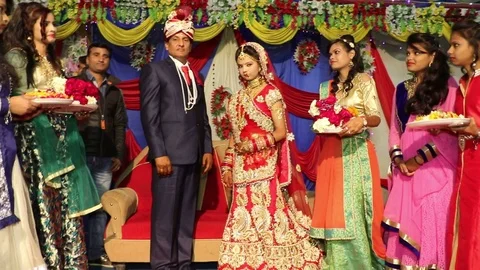 Hindu wedding ceremony 库存影片 87102371