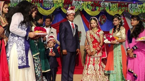 Hindu wedding ceremony 库存影片 87102438