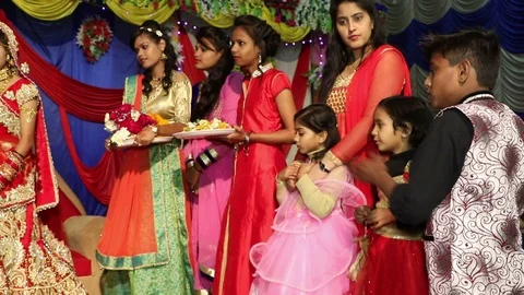 Hindu wedding ceremony Stock Footage 87102475