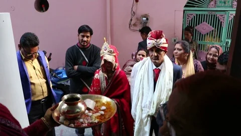 Hindu wedding ceremony 库存影片 87102609