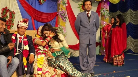 Hindu wedding ceremony 库存影片 87103422