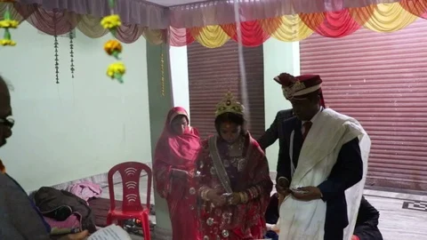 Hindu wedding ceremony 스톡 동영상 87103534