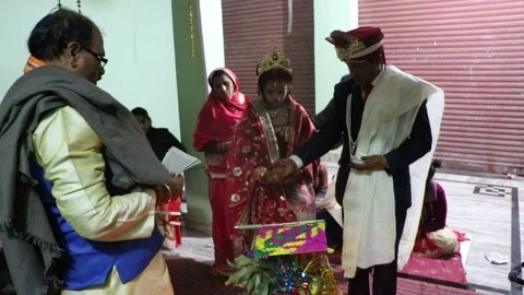 Hindu wedding ceremony 스톡 동영상 87103608