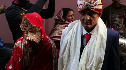 Hindu wedding ceremony 库存影片 87103612