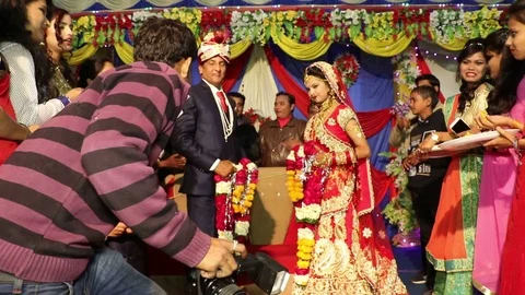 Hindu wedding ceremony 스톡 동영상 87103732