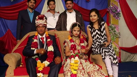 Hindu wedding ceremony 스톡 동영상 87103800