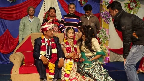 Hindu wedding ceremony 스톡 동영상 87104045