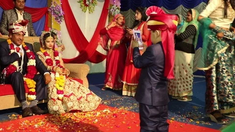 Hindu wedding ceremony 스톡 동영상 87104054