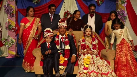 Hindu wedding ceremony 스톡 동영상 87104152