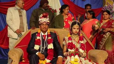 Hindu wedding ceremony 스톡 동영상 87104181