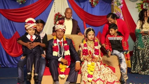 Hindu wedding ceremony 스톡 동영상 87104215