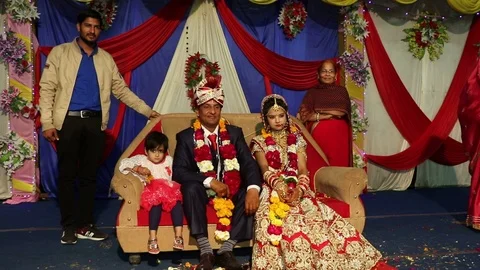 Hindu wedding ceremony 스톡 동영상 87104281