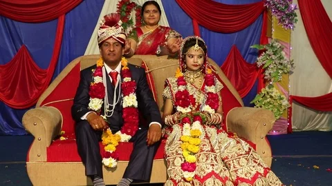 Hindu wedding ceremony 스톡 동영상 87104283