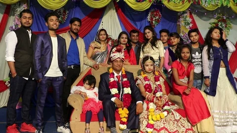 Hindu wedding ceremony 库存影片 87104302