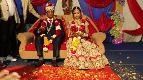 Hindu wedding ceremony 스톡 동영상 87104326
