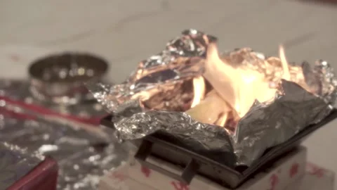 Hindu Wedding Fire Stock Footage 144785358